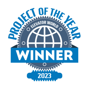 Hill Hiker 2023 Elevator World Project of the Year Award Badge
